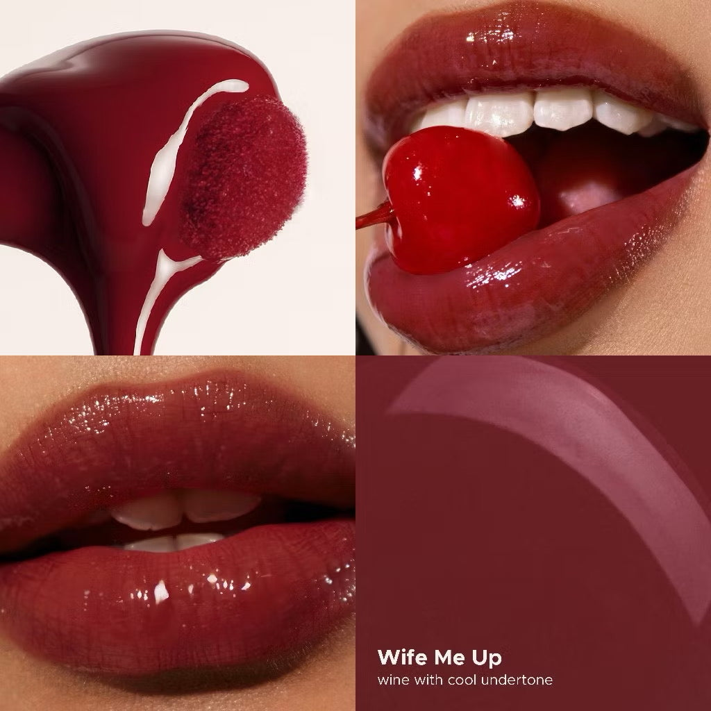 Holiday Set: Tinted Glass H2Oil - 1st Lip Oil Glossy Cover Dark & Chapped Lips