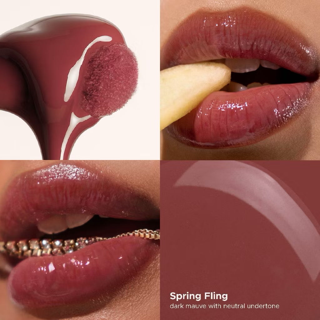 Holiday Set:  Tinted Glass H2Oil - 1st Lip Oil Glossy Cover Dark & Chapped Lips