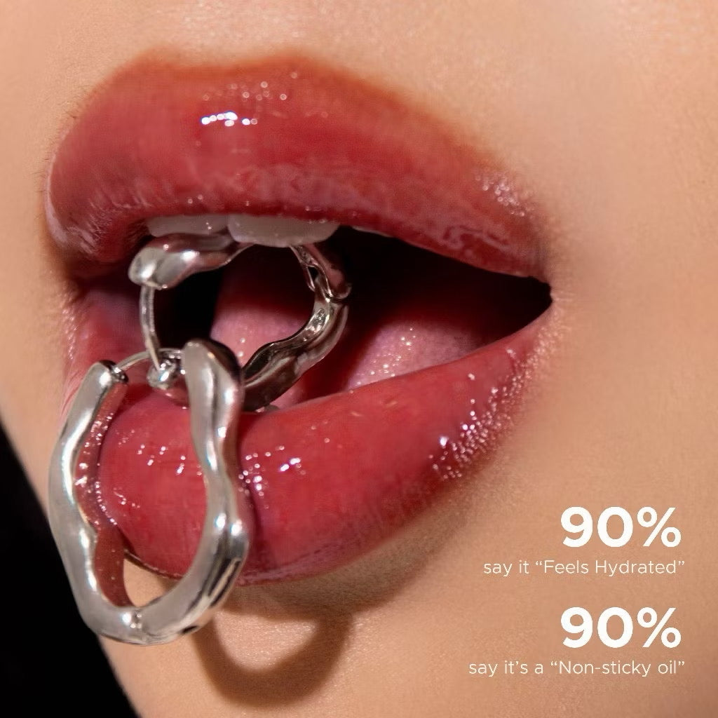 Holiday Set:  Tinted Glass H2Oil - 1st Lip Oil Glossy Cover Dark & Chapped Lips